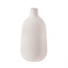 Vaso Beaded White H11 | Vasi di design in Gres smaltato