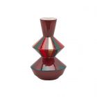 Vaso Geometrie Burgundy alt.29 | Vaso decorativo geometrico