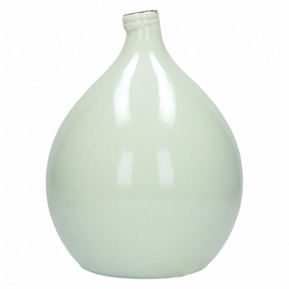 Vaso bianco ceramica Kim H30: vasi design Pomax