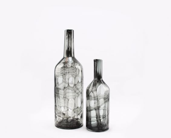 Vaso bottiglia Orfeo:  vasi in vetro trasparenti design Pomax
