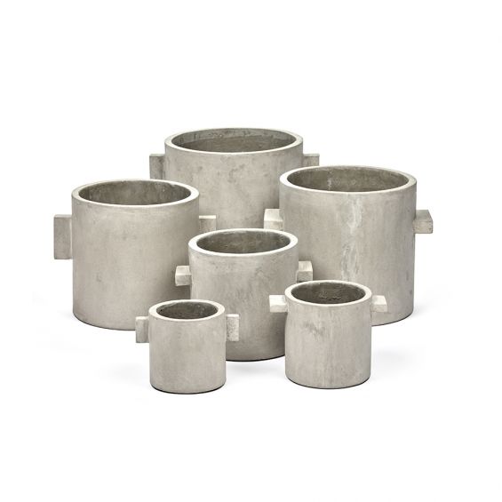 Vaso in cemento naturale tondo : Vasi in cemento design Marie Michielssen