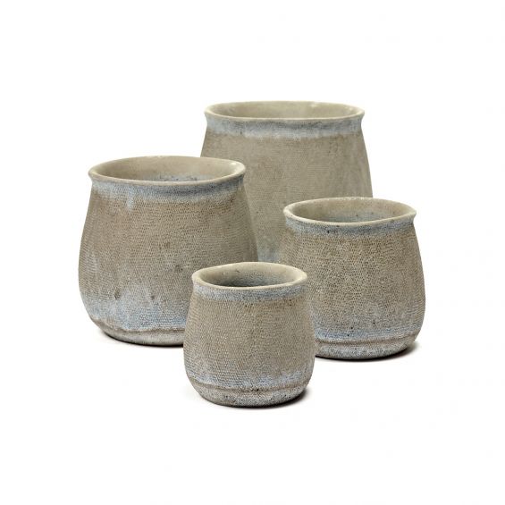 Vaso Jar : Vaso in cemento effetto sacco