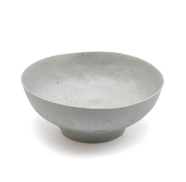 FENG - Piatto fondo in ceramica gres grigio D17 H7