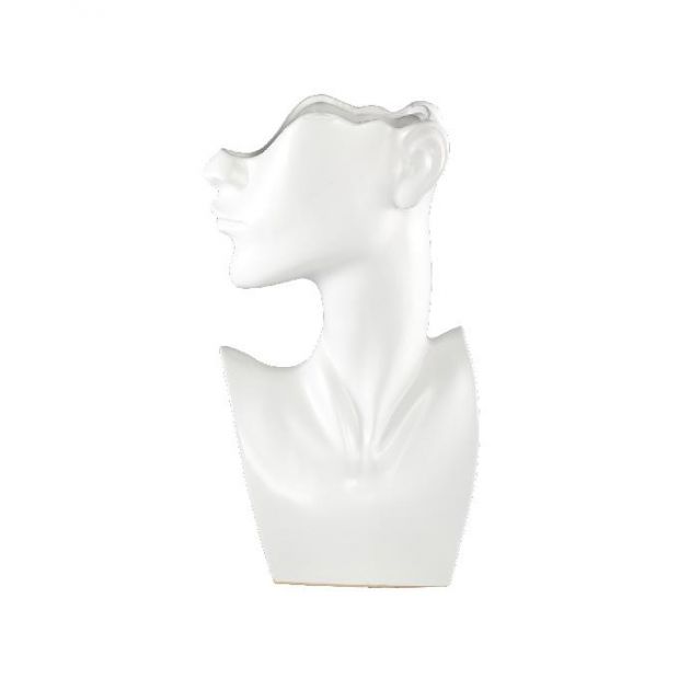 Vaso Jolie White H36,5 | Vaso corpo di donna in ceramica