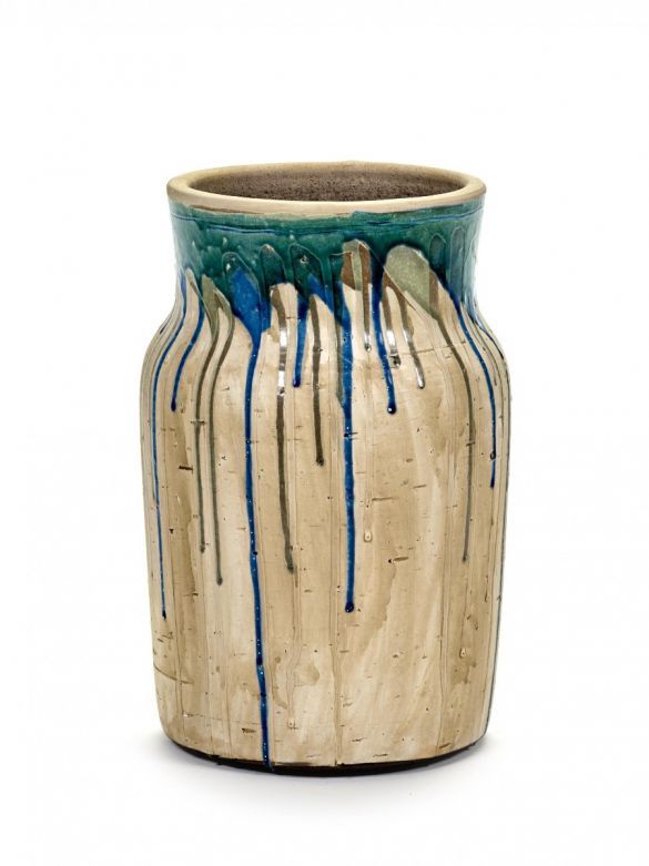 Vaso di terracotta Drops Alto Blu: vasi design Serax