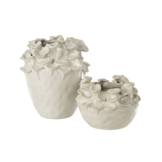 Vaso Ibiza : Vasi di design in ceramica bianca
